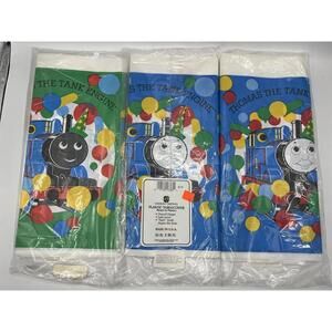 1990s Thomas the Tank Engine Plastic Tablecovers - Set of 3